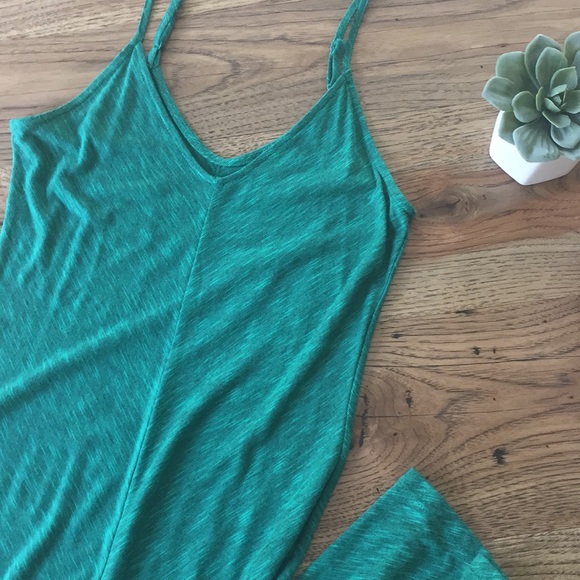 Mossimo Green Spaghetti Strap Maxi Dress - Picture 2 of 4